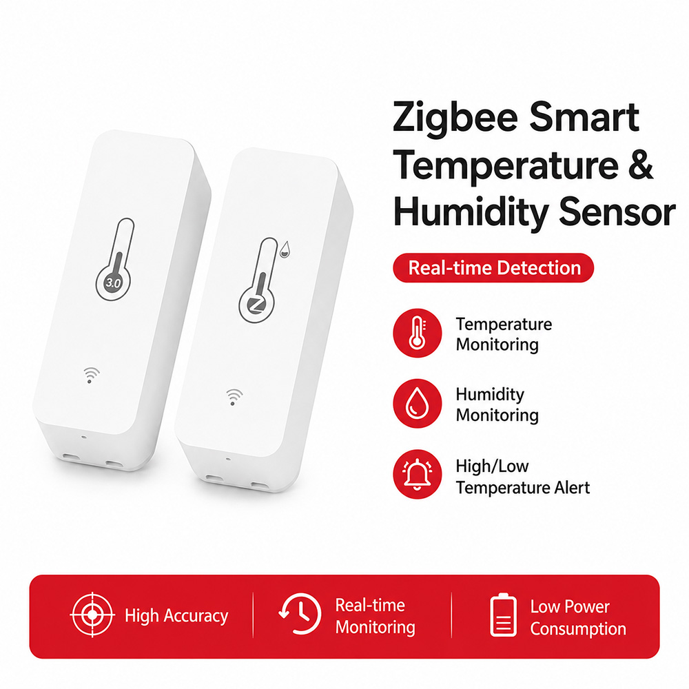 Digital Hygrometer Probe - Zigbee Temperature Humidity Sensor Smart Thermometer