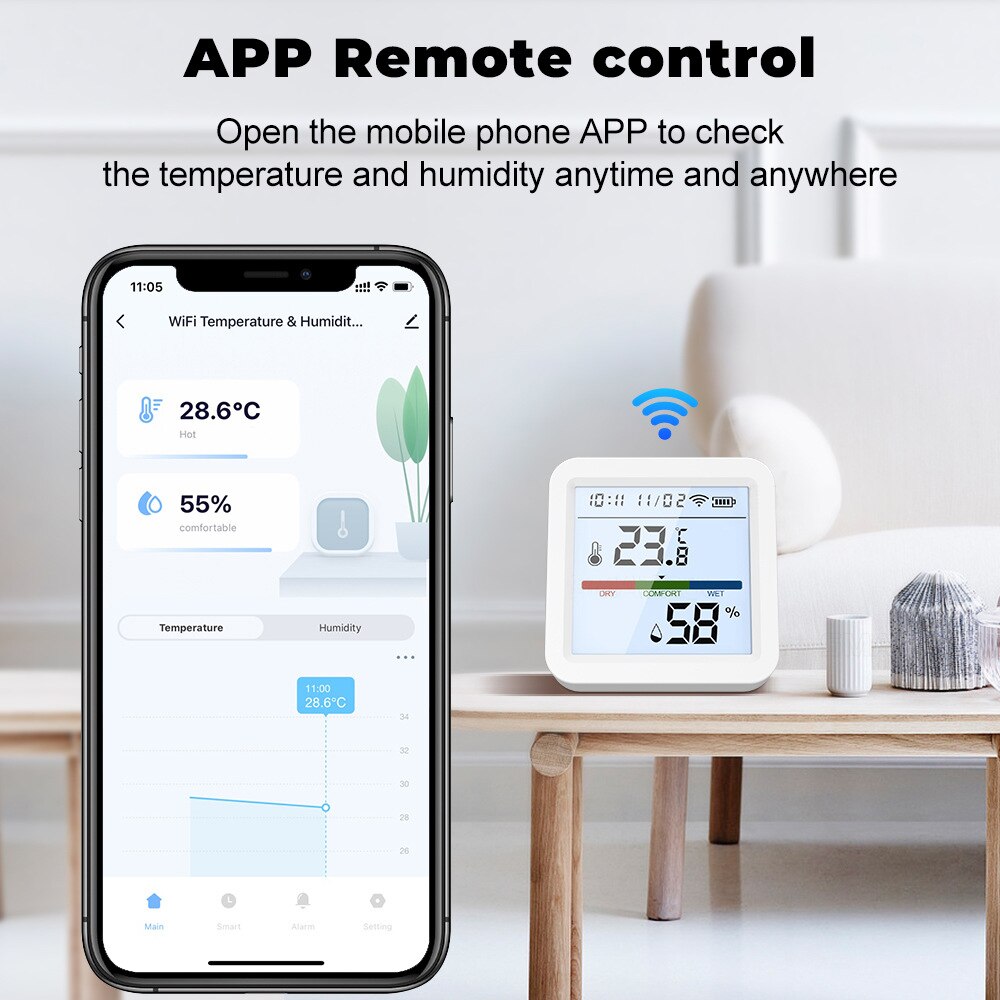Tuya New WiFi Temperature Humi - Digital Hygrometer Probe recension och pris