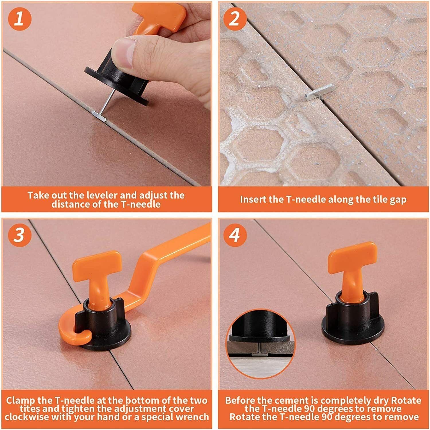 51Pcs Floor Tile Leveling Syst - Ceramic Tile Floor recension och pris