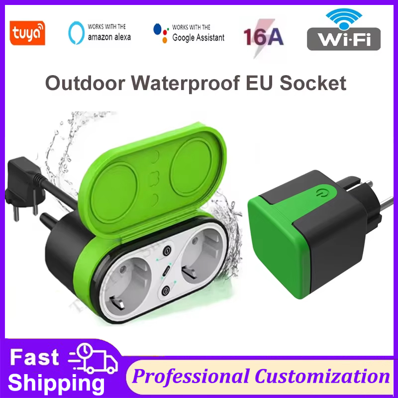 Tuya EU 16A Wifi Smart Outdoor - Timer Dual Outlet recension och pris