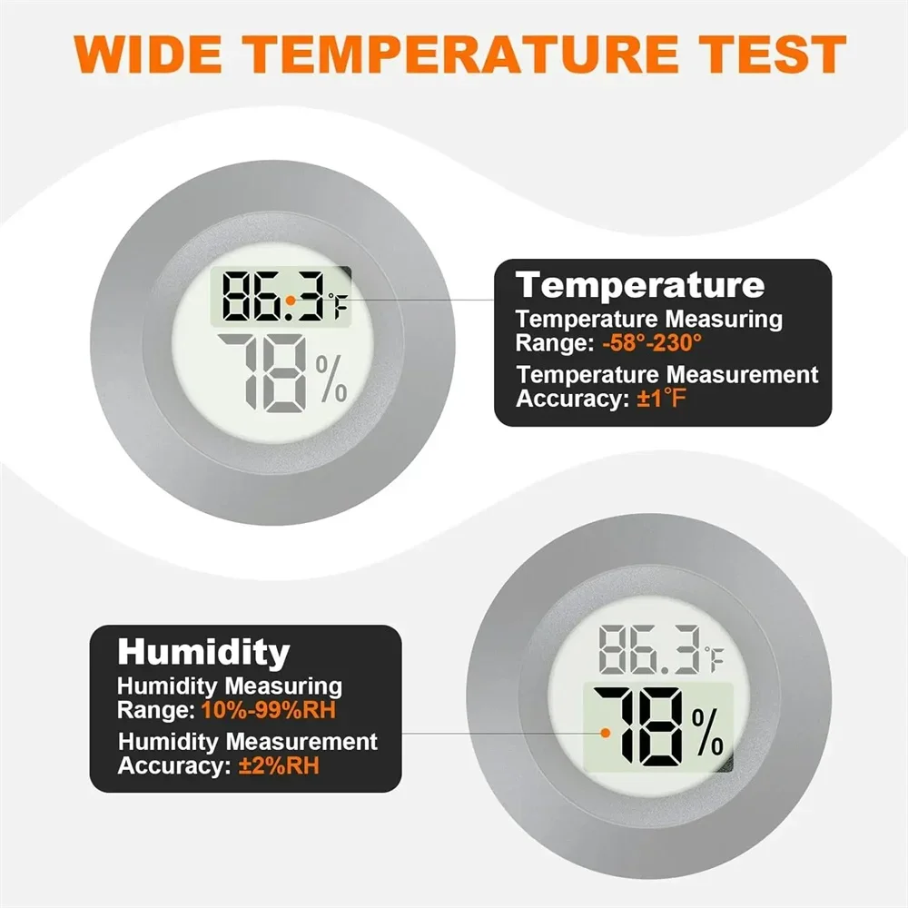 Mini Round Digital Thermometer - Digital Hygrometer Probe recension och pris