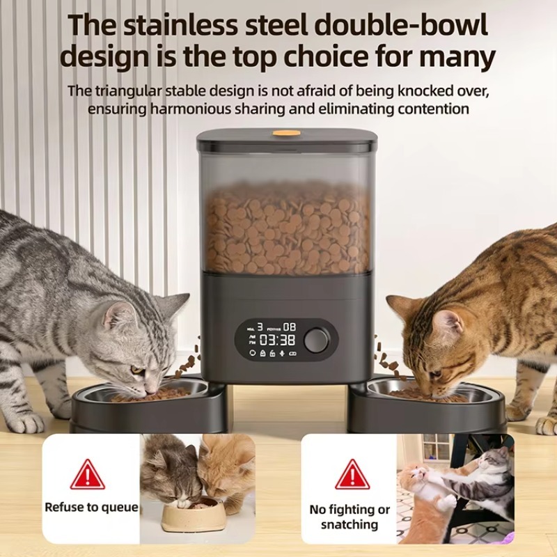 Automatic Pet Feeder Smart Cat - Timer Dual Outlet recension och pris