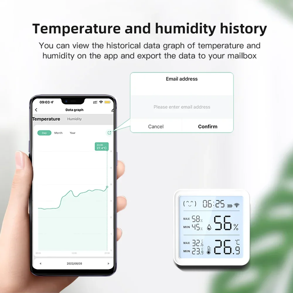 Tuya WiFi Temperature Humidity - Digital Hygrometer Probe recension och pris