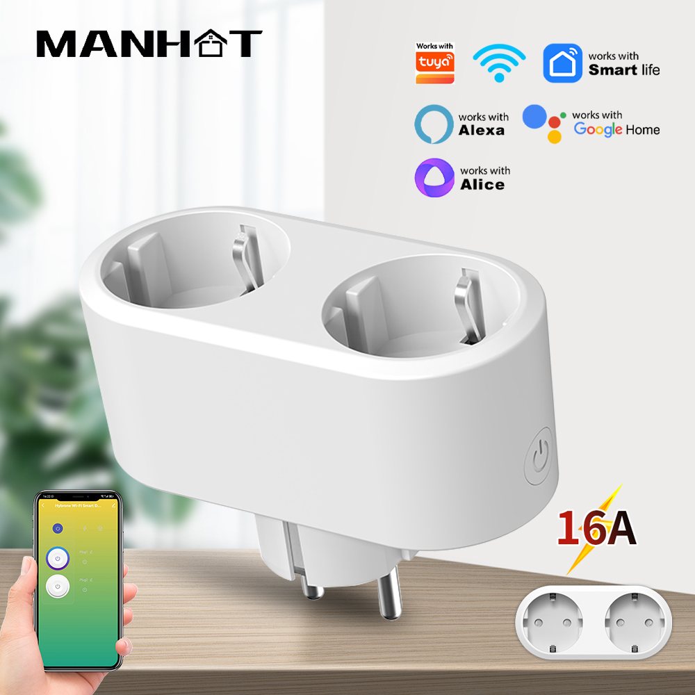 WiFi Smart Plug Dual Outlet 16 - Timer Dual Outlet recension och pris