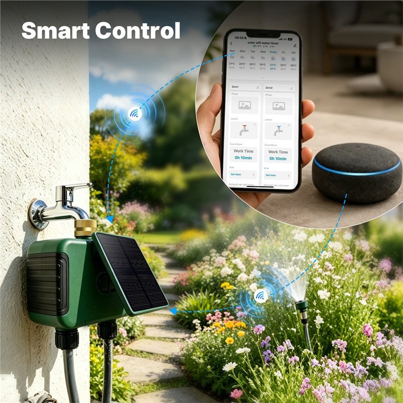 ABMR-Tuya Wifi Smart Solar Dua - Timer Dual Outlet recension och pris