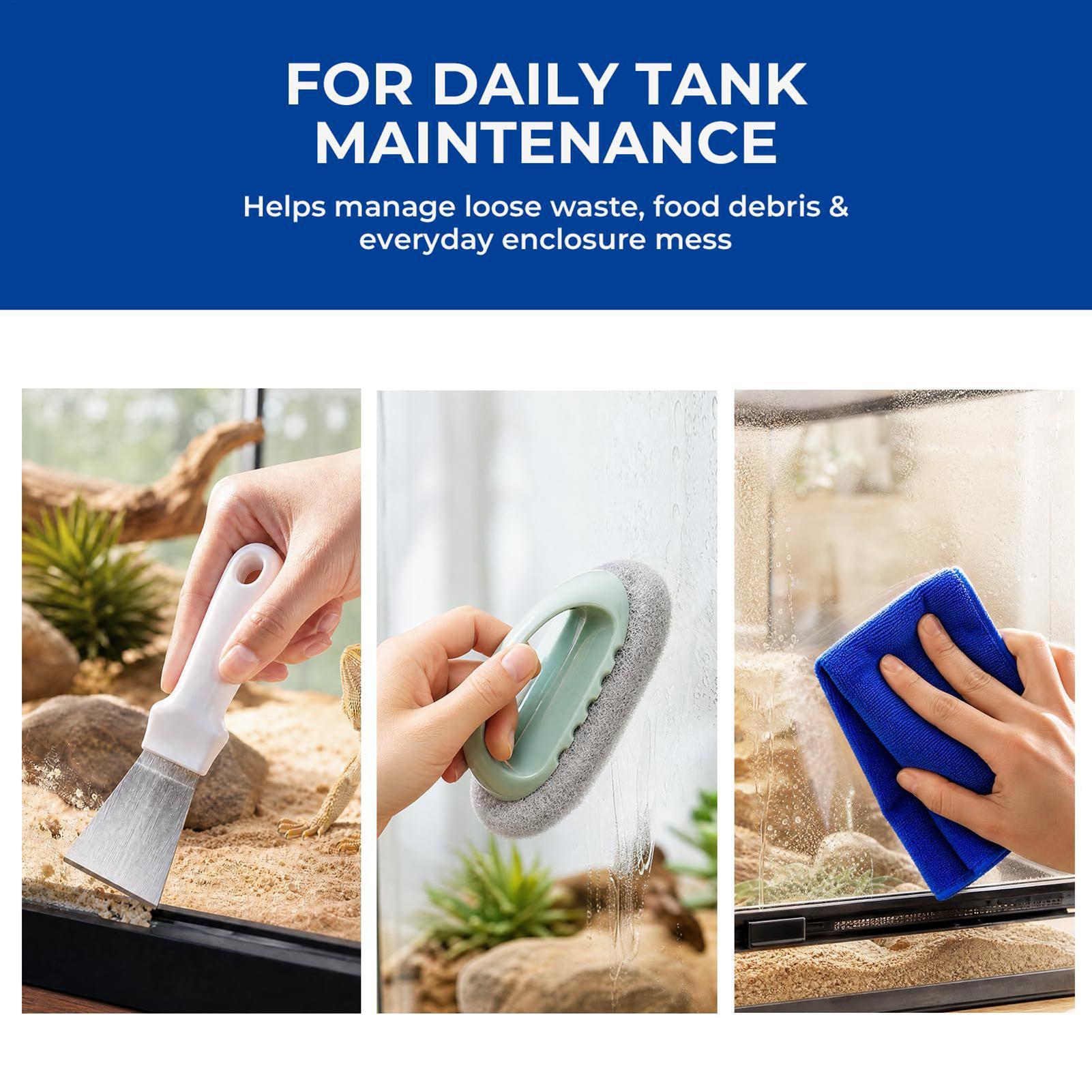 Reptile Tank Cleaning Kit With - Feeding Tong Stainless recension och pris