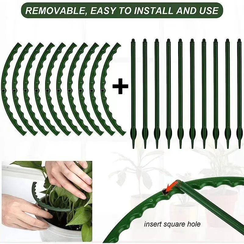 1-9set Plastic Plant Support P - Vine Climbing Plastic recension och pris