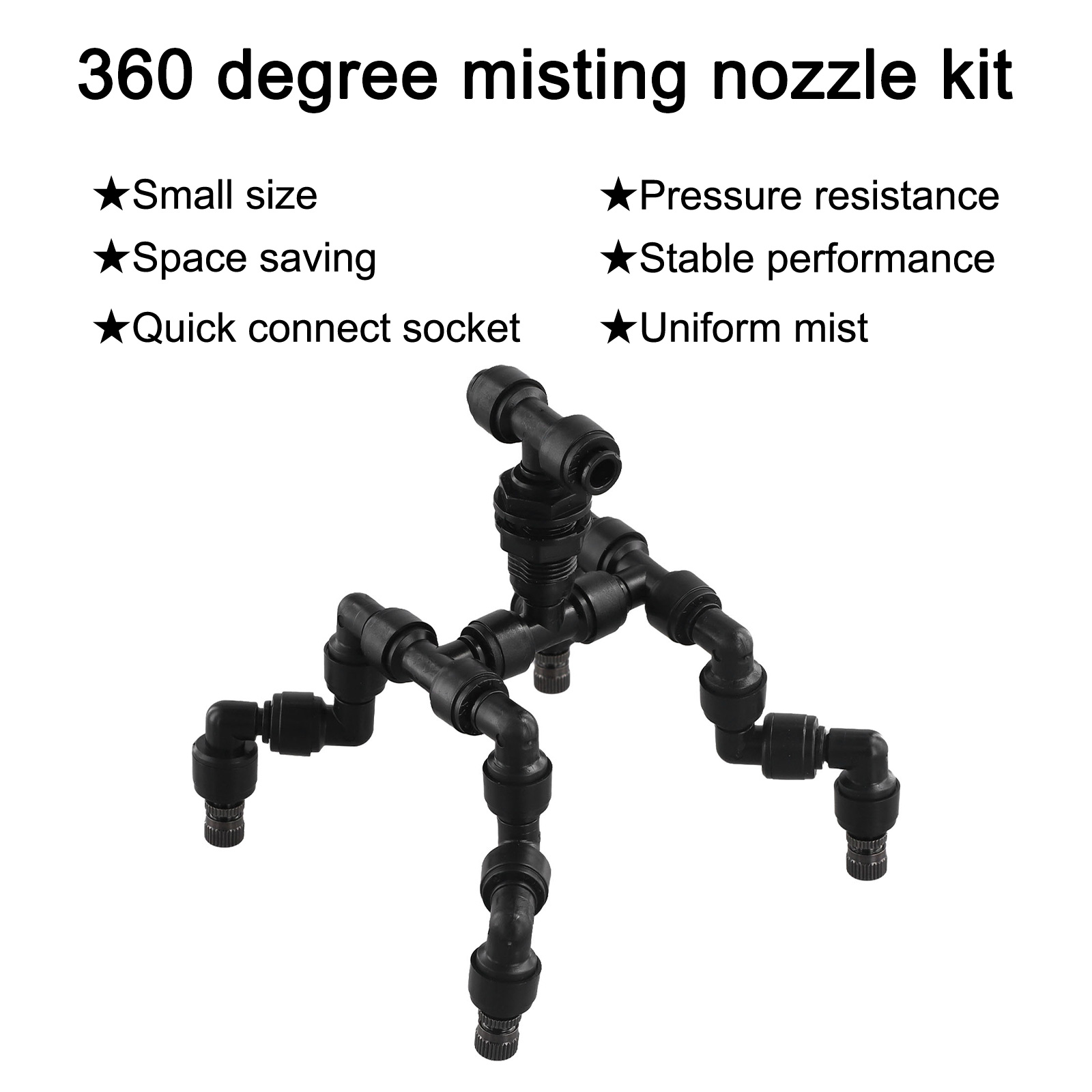 Black Plastic 360 Rotation Mis - Misting Nozzle Reptile recension och pris