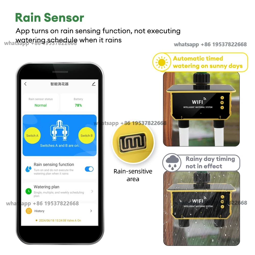 WiFi Solar Timer Dual Water Va - Timer Dual Outlet recension och pris