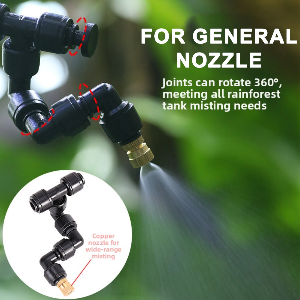 2 PCS Black Atomizing Nozzle 3 - Misting Nozzle Reptile recension och pris