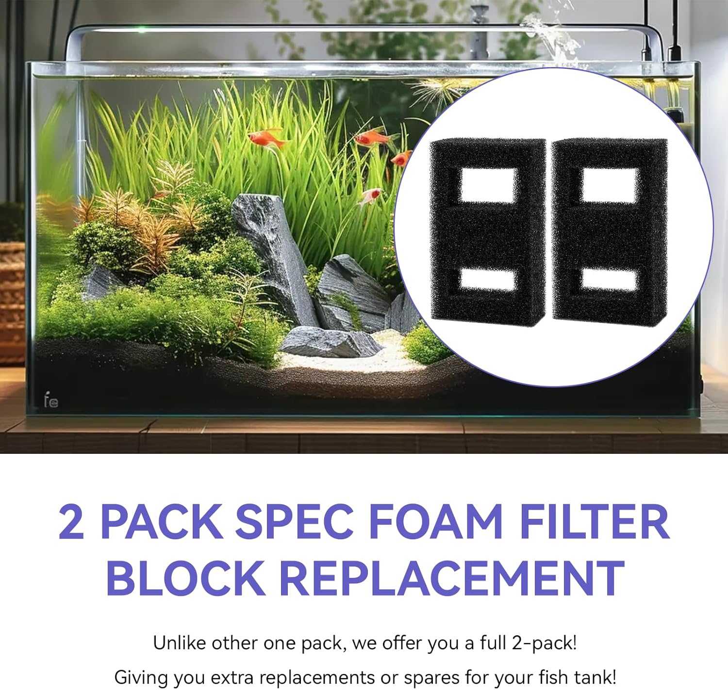 Compatible Foam Filter Block F - Fluval Aquarium Spec recension och pris
