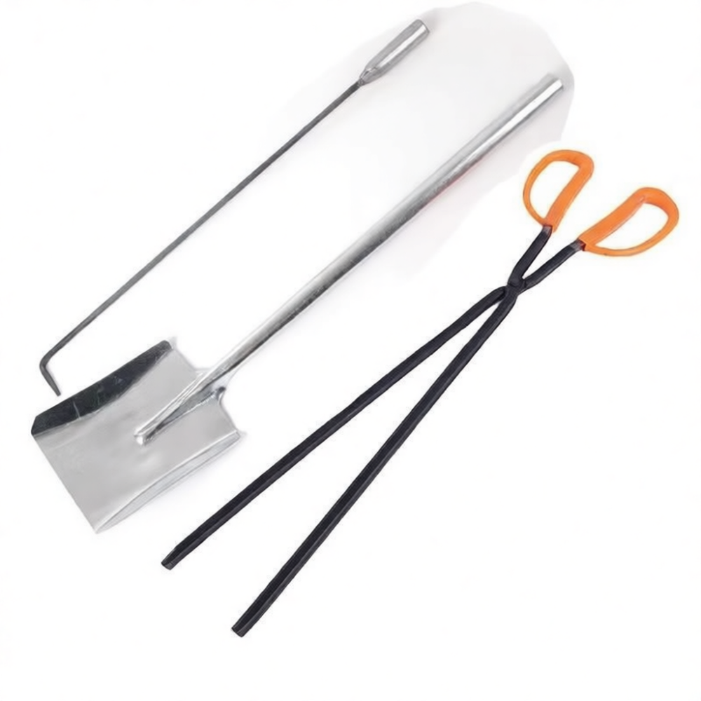 Fireplace Cleaning Kit Stainle - Feeding Tong Stainless recension och pris