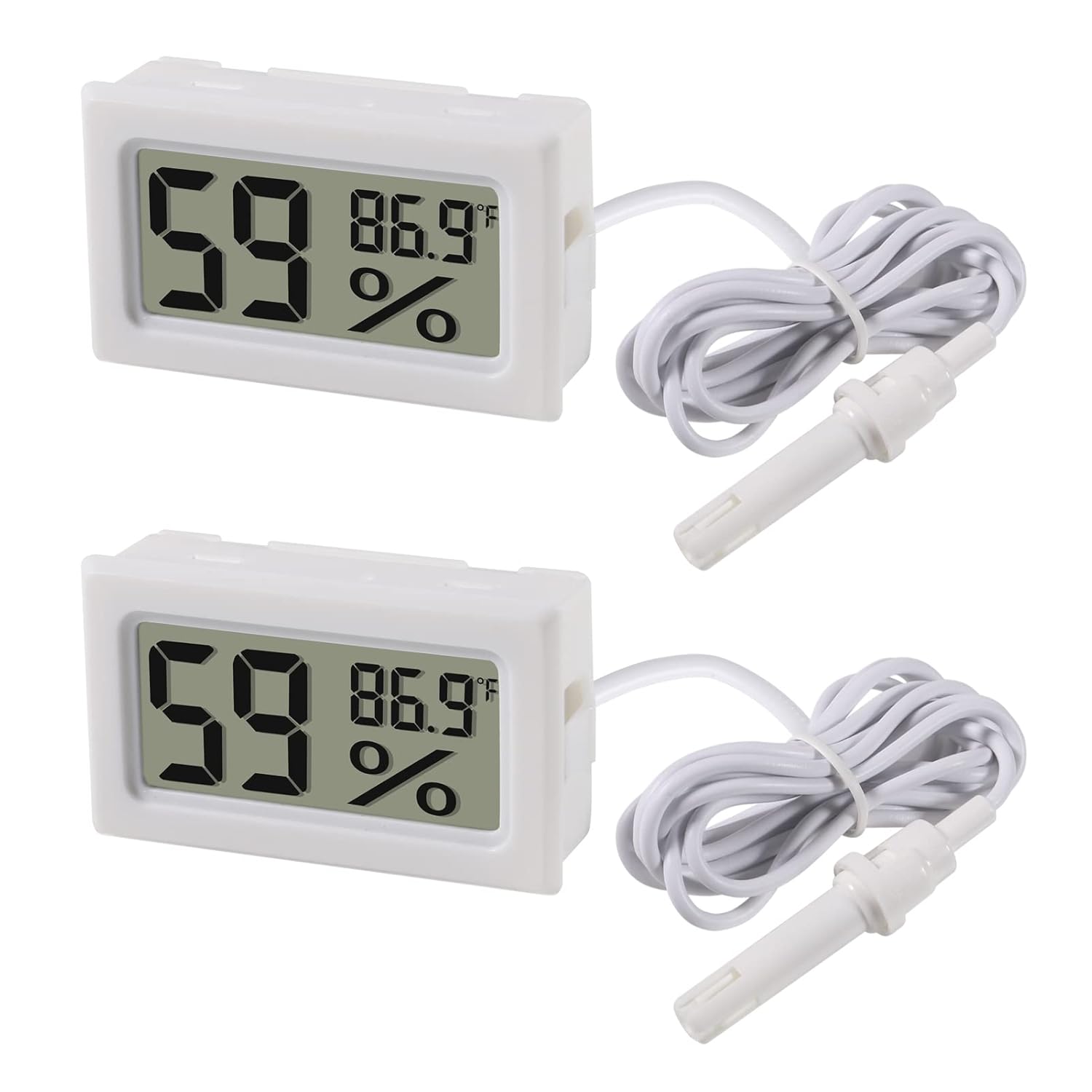 2pcs Mini Digital Hygrometer T - Digital Hygrometer Probe recension och pris