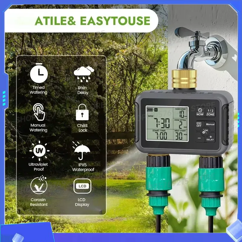 Smart Water Controller Irrigat - Timer Dual Outlet recension och pris