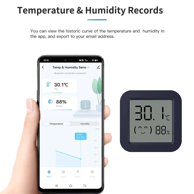 BT Temperature Humidity Sensor - Digital Hygrometer Probe recension och pris
